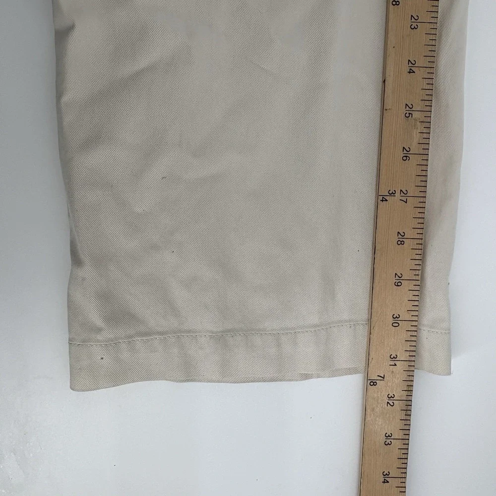 Tommy Bahama Mens 36x32 (Fits 36x31) Khaki Chino Pants Flat Front Casual